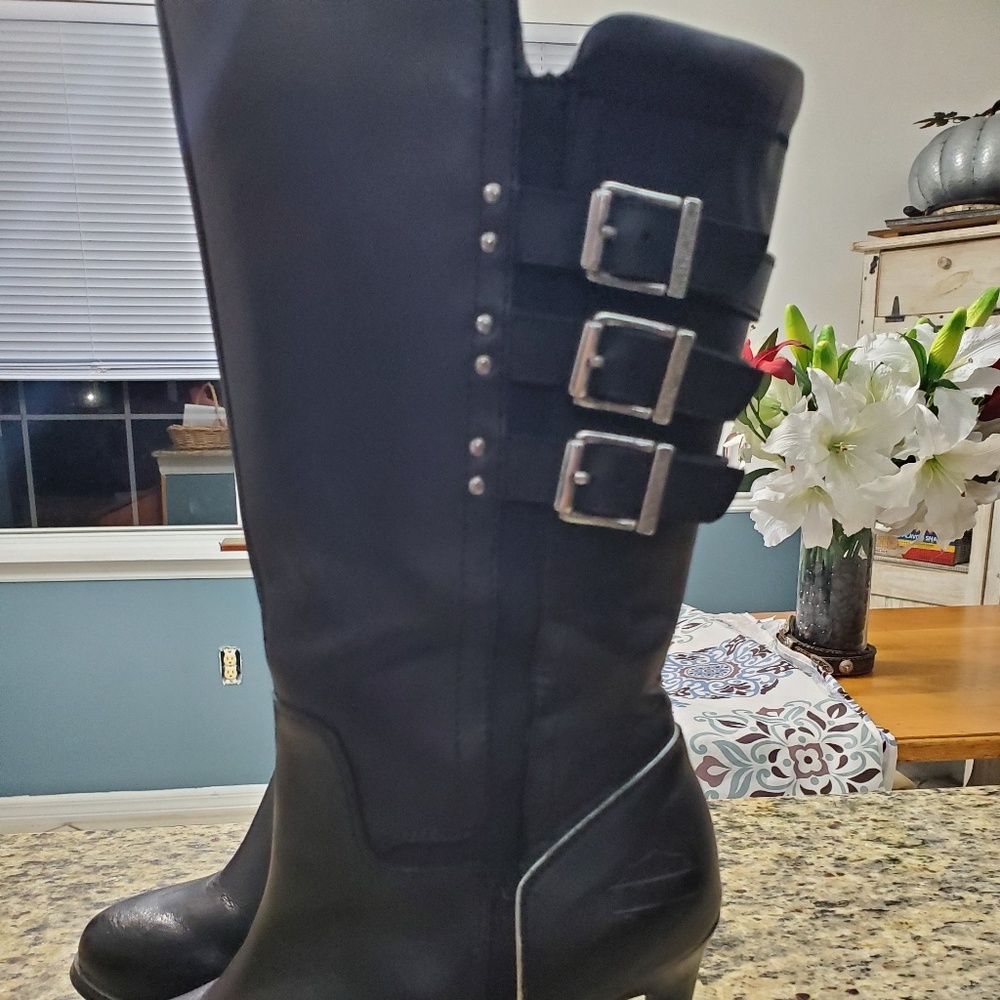 Harley Davidson heel motorcycle boots